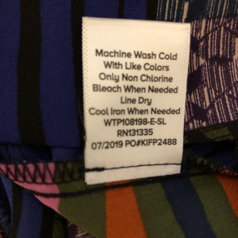 Colorful Patchwork Wrap Top - Picture 5 of 10